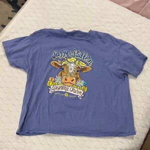 Sassy & Stuffin' Women's Blue Graphic Tee